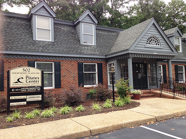 front of The Pilates Center's oh-so pretty building